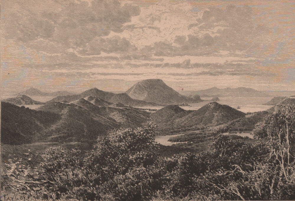 West Indian Scenery, Îles des Saintes. West Indies. Lesser Antilles 1885 print